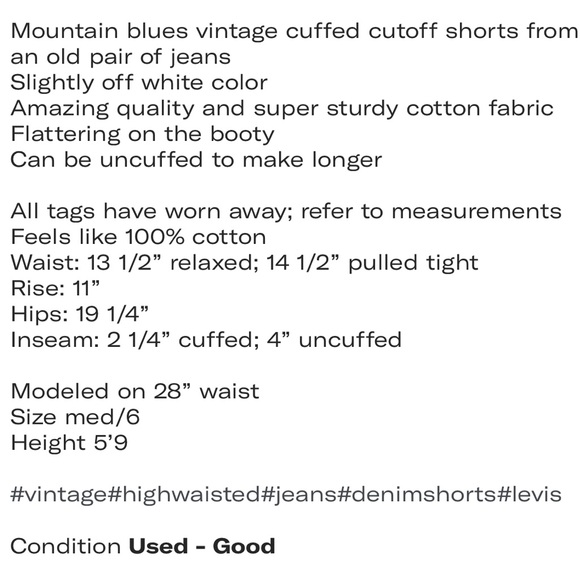 Vintage Mountain Blues Shorts - Picture 5 of 5